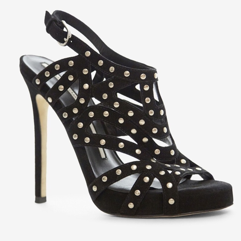 Camilla Skovgaard Studded Caged Suede Stiletto- Size 36.5